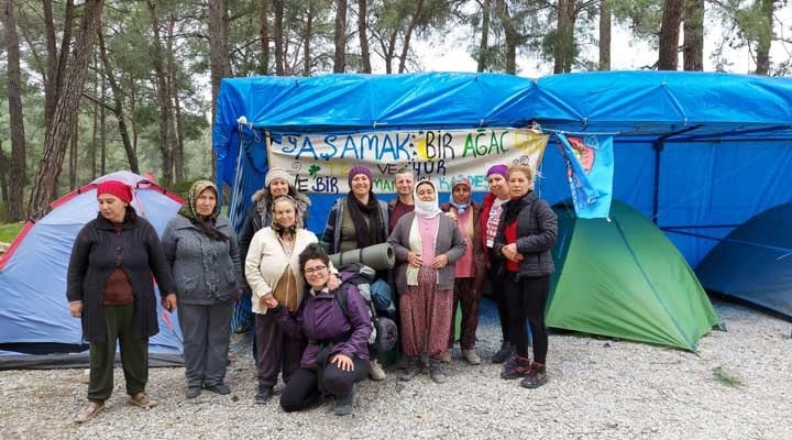 Akbelen köylüleri 2025’i ‘ekokırım mahallindeki’ direniş çadırında karşıladı