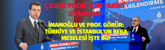 İmamoğlu Kanalistanbul Bilgilendirme Toplantısında, "2019'da