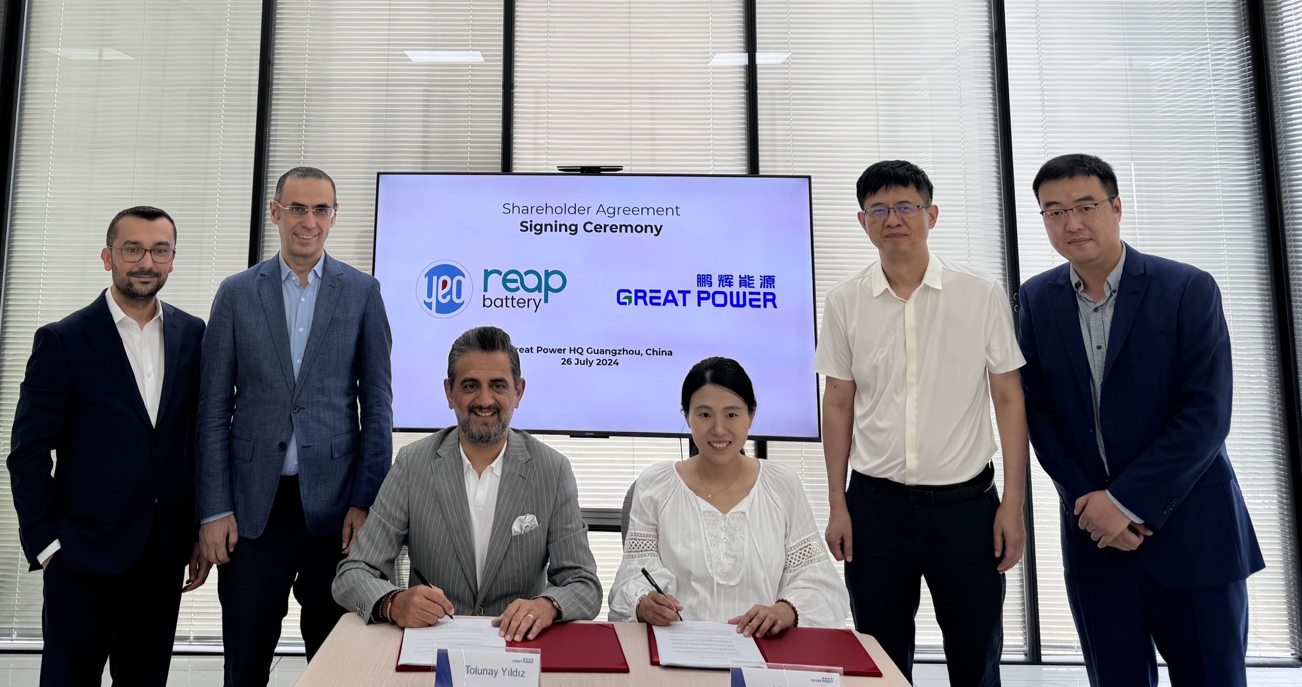 YEO Teknoloji’den dev ortaklık…Reap Battery ve Great Power, küresel  batarya pazarı için hazır!